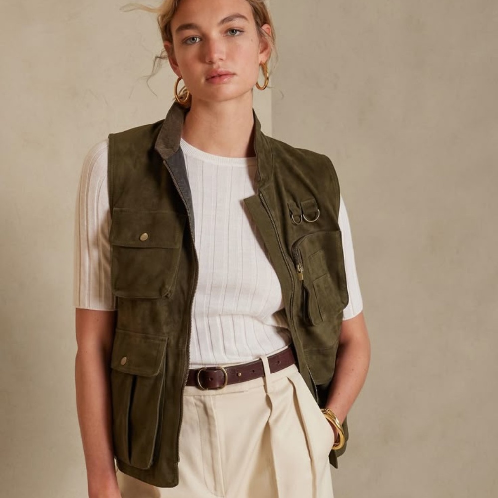 Banana Republic Heritage Suede River Vest
